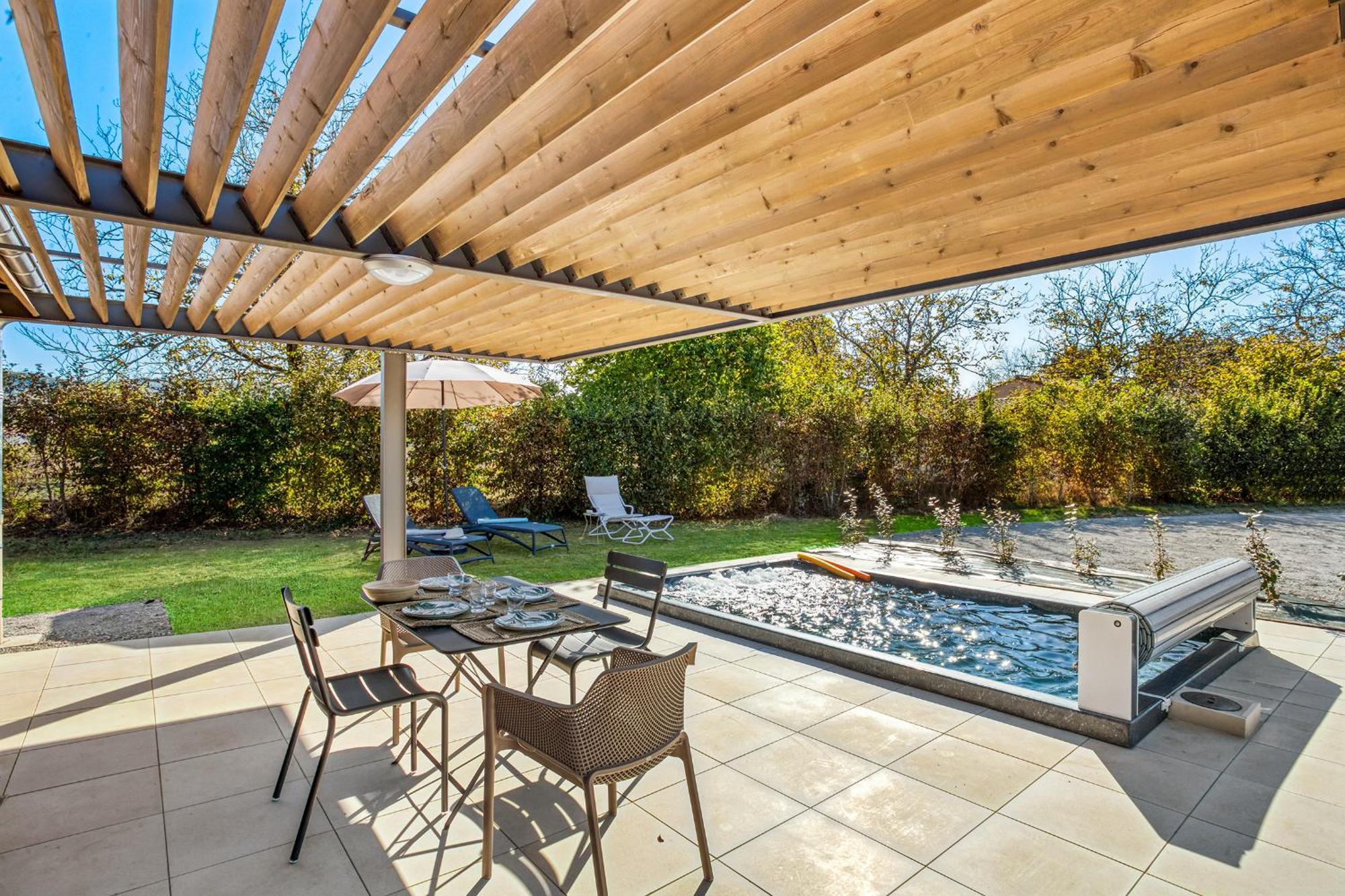 דום La Plaine Aux Etoiles - Maison Individuelle Avec Piscine Balneo Privative Et Jardin מראה חיצוני תמונה